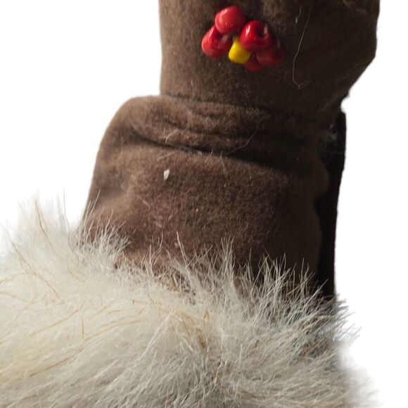 1992 Ethnic Eskimo Doll Porcelain by Danbury Mint Collectors Doll Vintage - Picture 12 of 16